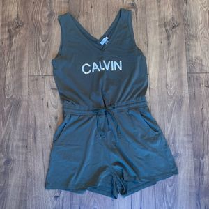 *SOLD* Calvin Klein Logo Romper (L)